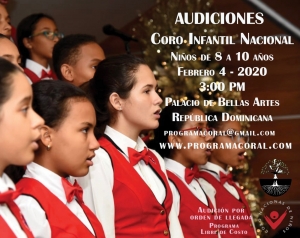 Ministerio de Cultura anuncia audiciones del &ldquo;Coro Infantil Nacional&rdquo;, para el 4 de febrero