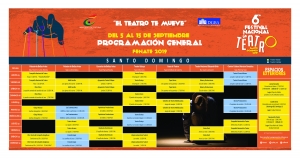 Programa Festival Nacional de Teatro de Santo Domingo