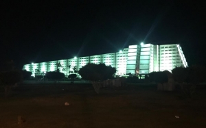 El Faro a Col&oacute;n fue iluminado este domingo