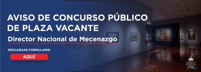 AVISO DE CONCURSO P&Uacute;BLICO DE PLAZA VACANTE