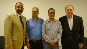Plinio Chah&iacute;n y Basilio Belliard exponen acerca  del ensayo dominicano